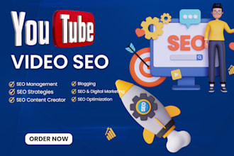 the best youtube channel management and  video SEO expert