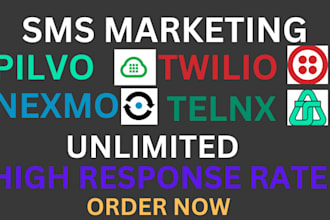 create verified and upgraded telnyx twilio nexmo account for bulk sms marketing