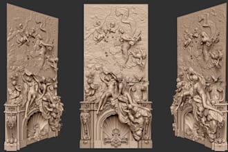 sculpt 3d bas relief 3d medallion cnc design bas relief design for 3d printing