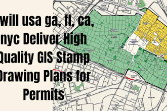usa ga, fl, ca, nyc deliver high quality gis stamp drawing plans for permits