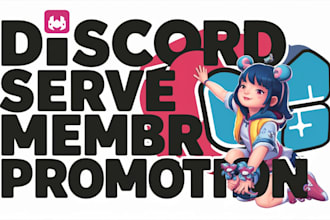 do organic promotion to get 1k real member, boost your discord