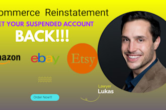 reinstate your shopify, etsy, or amazon ecommerce store quickly and effectively