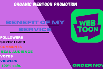 promote your webtoon, webcomic promotion, comic, tapas manga