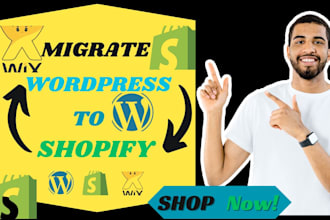 migrate wordpress to shopify and wix migration copy clone website