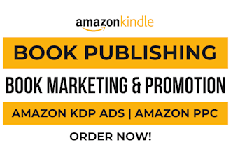 do amazon KDP book publishing, marketing and promotion on amazon KDP ads, PPC