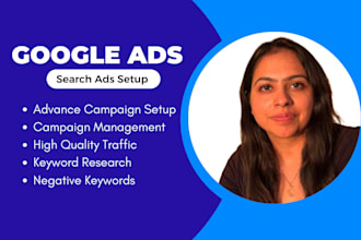 setup, manage, optimize highly profitable google ads PPC campaigns