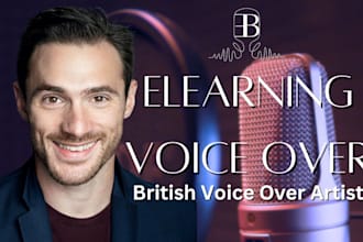 be direct clear professional engaging elearning and corporate male voice over