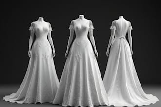 create high quality 3d clothing mockups and clo 3d fashion design animations