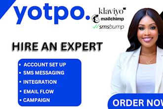 yotpo campaign automation sms bump klaviyo yotpo flow shopify integration expert