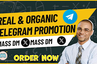 do powerful mass dm promotion on discord, facebook, telegram and instagram