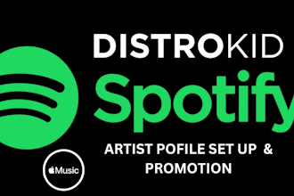 set up your music profile, spotify artist profile, apple music distribution