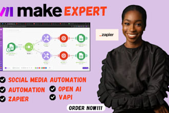 build make com automation integromat make com expert vapi, zapier, ai automation