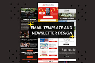 design an email template and newsletter within 12 hour