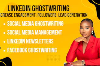 do linkedin ghostwriting for posts and newsletter