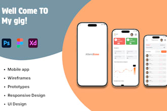 create modern app UI designs in figma for ios and android