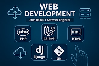 do saas, erp, CRM web application as full stack web developer using PHP laravel