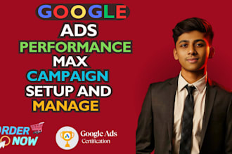 setup and manage google ads shopping ads discovery ads performance max campaign