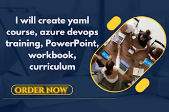 create yaml course, azure devops training, powerpoint, workbook, curriculum