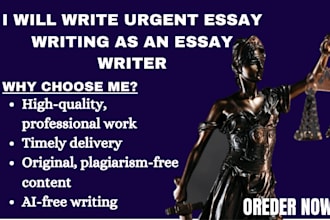 do urgent essay writing as an essay writer