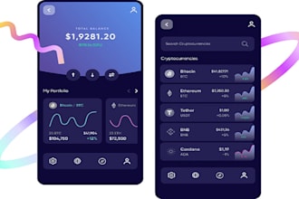 develop wallet app, lending app, payment app, crypto trading app