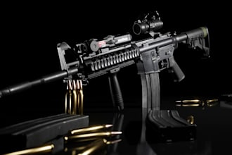 ready 3d game assets, 3d weapon, war machine, pbr texture, retopology, ue5 rig