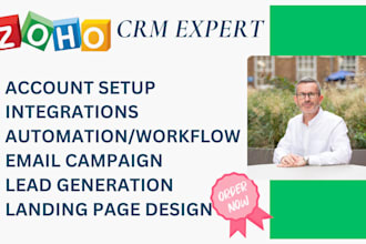 setup zoho CRM,zoho one,zoho books,zoho form,zoho campaign, brevo, gohighlevel