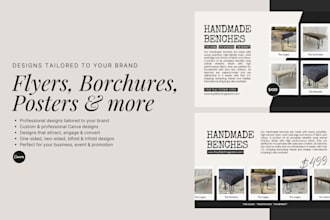 design flyers, brochures, posters and more for your business or event