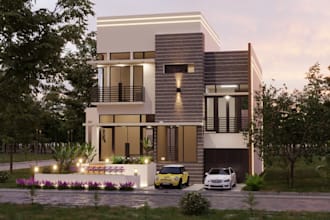 design interior visualization for home, apartment render 3d exterior, art decor