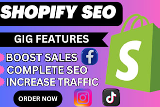 do complete onpage SEO, for shopify wix wordpress to boost traffic and sales