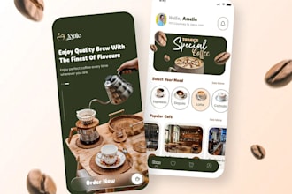 develop coffee shop app, cafe tea app with website and integrate loyalty