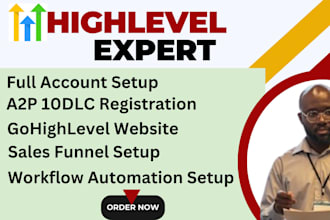 be gohighlevel website a2p 10dlc registration workflow automation funnel expert