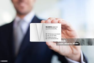 create a simple attrative business card with in 6 hours