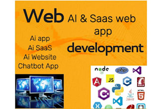 do saas web app development, ai saas designer, ai integration, api developer,crm