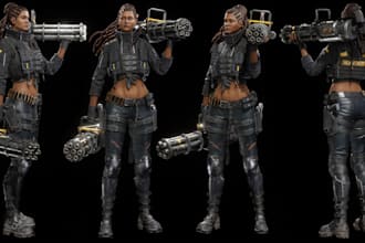 do , 3d character modelling , 3d rigging, 3d realistic character