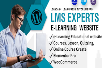 build tutor lms website with pro features and prmium design