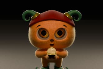create a stylized chibi 3d character for you