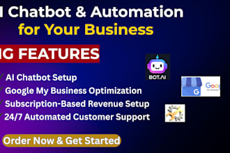 set up ai chatbots, optimize google my business, and automate sales