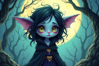 create scary character horror style perfect for cover book