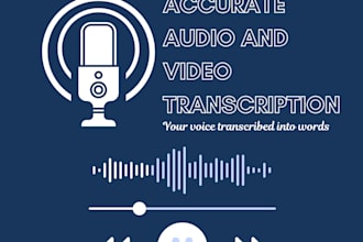accurately transcribe audio and video into english text