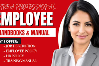 create an employee handbook, product manual, training manual, job description