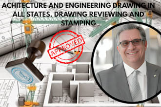 stamp, sign and seal your architectural drawings, siteplan, autocad, floor plan
