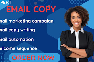write your email copy design email campaign klaviyo mailchimp automation address