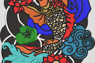 do embroidery digitizing convert to dst, jef, pes, exp in 1 hour