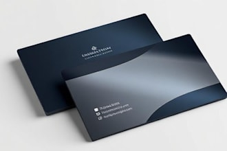 create professional business card design ,custom and modern