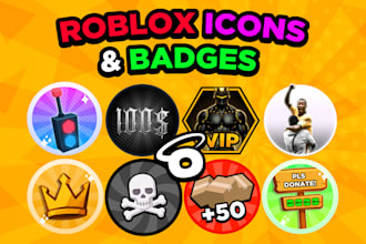 design icons for your roblox passes and badges
