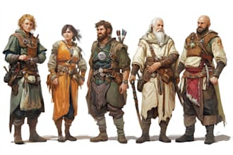 design dnd character art and dnd character art