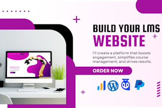 build elearning lms wordpress website using learndash, tutor lms