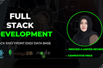 build or rebuild full stack web development, backend frontend developer