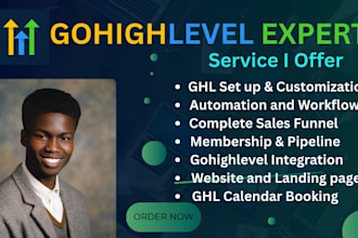 build ghl funnel landing page ghl website automation ghl workflow ghl expert
