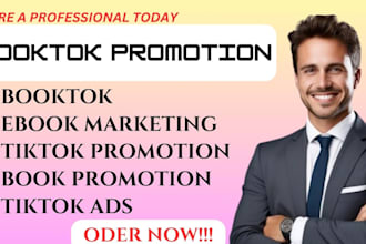 do viral booktok video book promotion tiktok ads audio book and ebook marketing